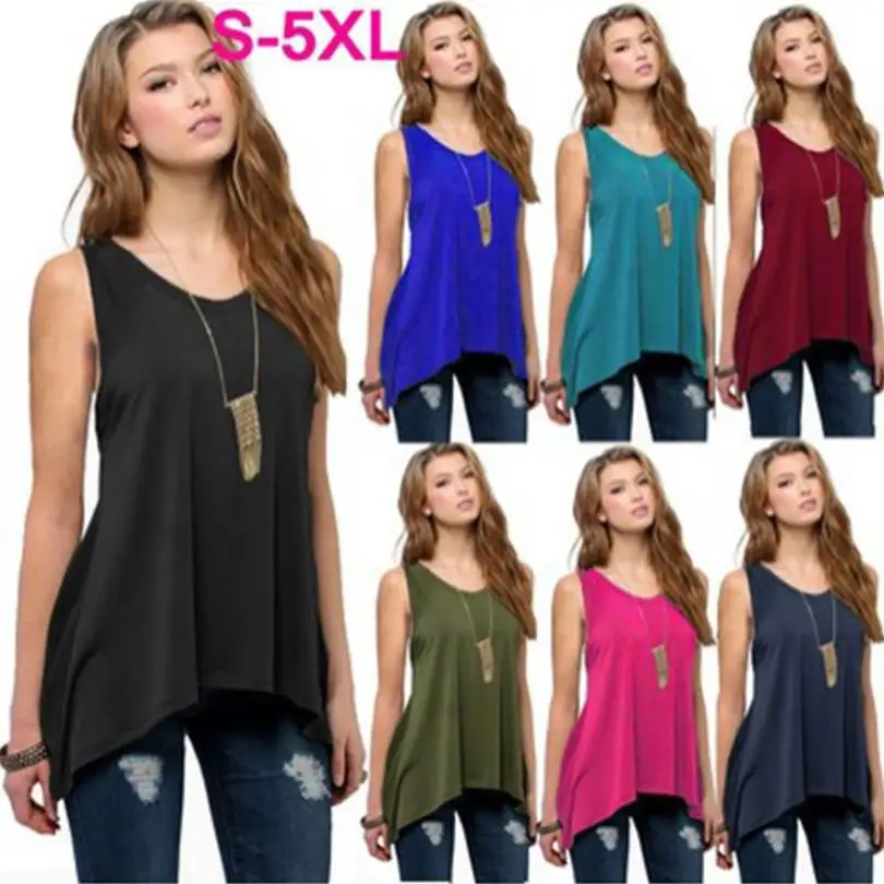 2019 New Spring Summer Tank Tops Women Sleeveless Round Neck Anomalistic Sleeveless Loose T Shirt Ladies Camisole Cotton Vest
2019 New Spring Summer Tank Tops Women Sleeveless Round Neck Anomalistic Sleeveless Loose T Shirt Ladies Camisole Cotton Vest