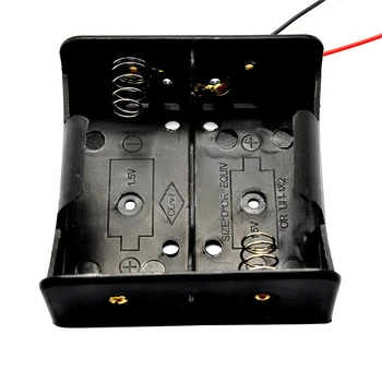 1PCS Wire Leaded Battery Holder Case Box Without Cover For 2 x D Size 3V Batteries 75.3x75.6x35.1MM
1PCS Wire Leaded Battery Holder Case Box Without Cover For 2 x D Size 3V Batteries 75.3x75.6x35.1MM