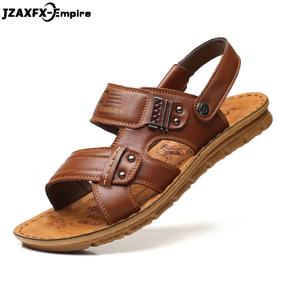 Genuine Leather Men's Sandals Open Toe Slip On Fashion Casual Shoes Men Men Slippers Roman Summer Beach Sandals
Genuine Leather Men's Sandals Open Toe Slip On Fashion Casual Shoes Men Men Slippers Roman Summer Beach Sandals