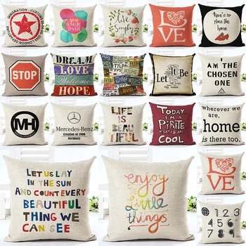New Arrival Coloful Letter Home Decorative Sofa Cushion Throw Pillow Case Cotton Linen Square Pillows
New Arrival Coloful Letter Home Decorative Sofa Cushion Throw Pillow Case Cotton Linen Square Pillows