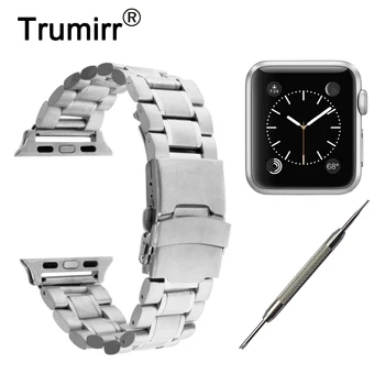 20mm 22mm Stainless Steel Band Safety Buckle Strap for iWatch Apple Watch 38mm 42mm Wrist Belt Bracelet with Connector Adapter
20mm 22mm Stainless Steel Band Safety Buckle Strap for iWatch Apple Watch 38mm 42mm Wrist Belt Bracelet with Connector Adapter