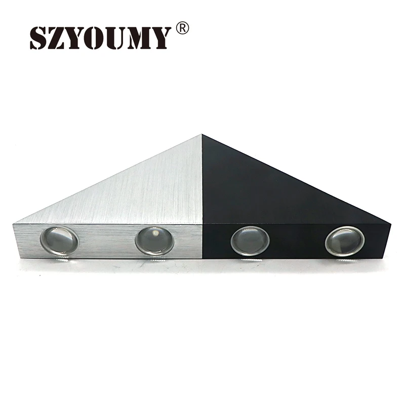 SZYOUMY 5W 8W Aluminum Triangle Led Wall Lamp AC90-265V High Power Led Modern Home Lighting Indoor Outdoor Party Disco Light
SZYOUMY 5W 8W Aluminum Triangle Led Wall Lamp AC90-265V High Power Led Modern Home Lighting Indoor Outdoor Party Disco Light