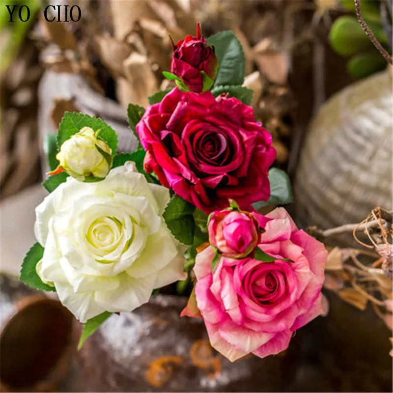 YO CHO real touch rose artificial flower party supplies flower home decor flower wedding bouquet flower Romantic gift silk rose
YO CHO real touch rose artificial flower party supplies flower home decor flower wedding bouquet flower Romantic gift silk rose