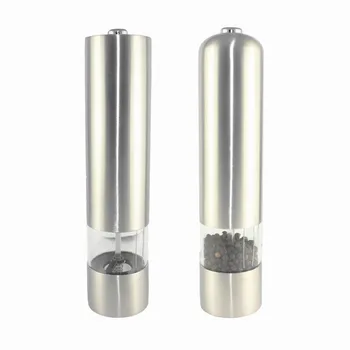 Stainless Steel Electric Salt Pepper Mill Spice Grinder Muller Kitchen Tool
Stainless Steel Electric Salt Pepper Mill Spice Grinder Muller Kitchen Tool