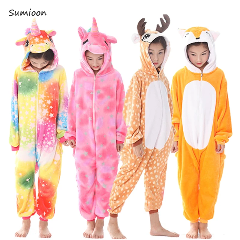 Girls Boys Winter Kigurumi Pajamas Unicorn Cartoon Anime Licorne Animal Onesies Kids Sleepwear Coral Fleece Warm Children Pajama
Girls Boys Winter Kigurumi Pajamas Unicorn Cartoon Anime Licorne Animal Onesies Kids Sleepwear Coral Fleece Warm Children Pajama