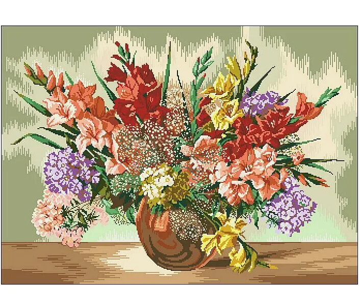 Embroidery Package Best Quality On Sale Cross Stitch Kits Unopen New Luxurious Gladiolus Flower Free shipping
Embroidery Package Best Quality On Sale Cross Stitch Kits Unopen New Luxurious Gladiolus Flower Free shipping