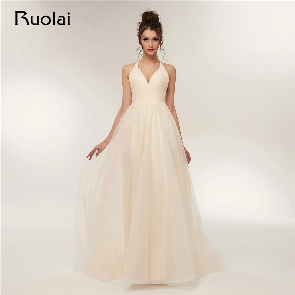 Simple 2019 Champagne Evening Dresses Long V-Neck A-Line Prom Dresses Cross Back Evening Party Gown Vestido de Fiesta RE3
Simple 2019 Champagne Evening Dresses Long V-Neck A-Line Prom Dresses Cross Back Evening Party Gown Vestido de Fiesta RE3