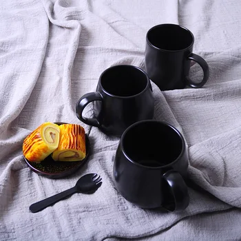 Creative Simple Design Black Coffee Mug Fat Body Tea Milk Juice Cup Gift for Birthday 400ml 500ml with Cover Spoon
Creative Simple Design Black Coffee Mug Fat Body Tea Milk Juice Cup Gift for Birthday 400ml 500ml with Cover Spoon