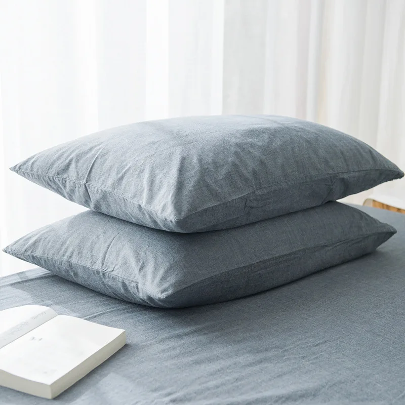 Cilected White/Blue/Gray/Green/Pink Cotton Solid Color Pillowcase Japanese Style Simple Single Pillowcase 48*74CM Bedding 2PC
Cilected White/Blue/Gray/Green/Pink Cotton Solid Color Pillowcase Japanese Style Simple Single Pillowcase 48*74CM Bedding 2PC