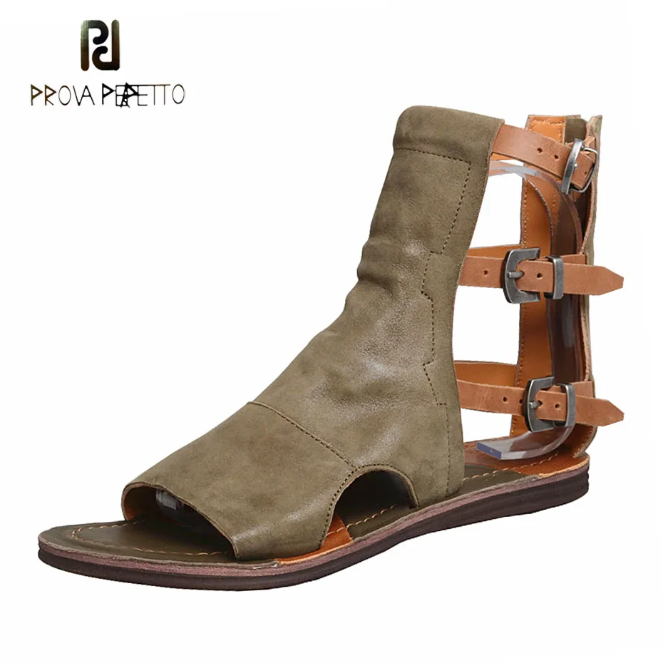 Prova Perfetto new design rome style sandals women high top retro mixed color buckle strap casual sandals comfort flats feminino
Prova Perfetto new design rome style sandals women high top retro mixed color buckle strap casual sandals comfort flats feminino
