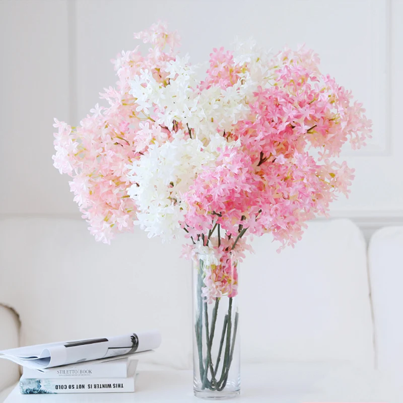 90cm Artificial Cherry Flower For Wedding Decoration Cherry Blossom Silk Flowers Branch For Party Home Decoration Fake Flower
90cm Artificial Cherry Flower For Wedding Decoration Cherry Blossom Silk Flowers Branch For Party Home Decoration Fake Flower