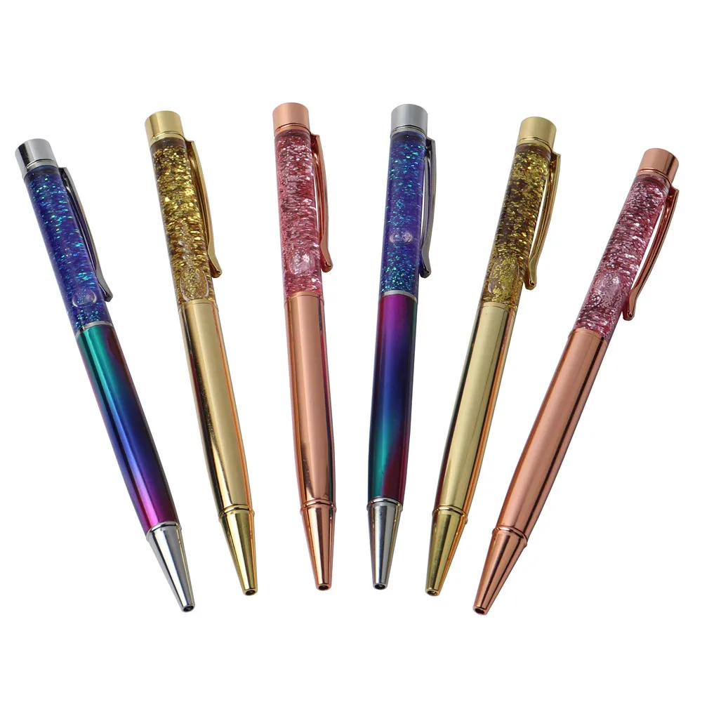 3PCS/LOT Creatively 0.7mm Luxury Ballpoint flow Oil Crystal Gold Foil Metal Copper Colorful High-grade Gold Powder Quicksand pen
3PCS/LOT Creatively 0.7mm Luxury Ballpoint flow Oil Crystal Gold Foil Metal Copper Colorful High-grade Gold Powder Quicksand pen