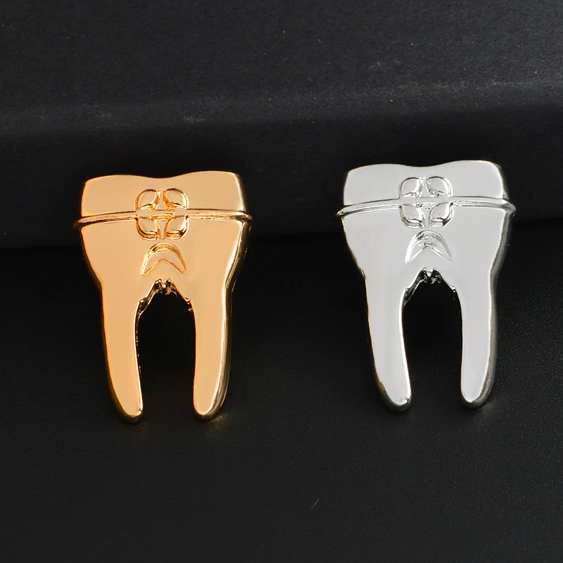 Gold Silver Tooth Metal Brooch Pin Medical Dentist Jewelry Doctor Nurse Medicine Brooch Graduation Gift for Students
Gold Silver Tooth Metal Brooch Pin Medical Dentist Jewelry Doctor Nurse Medicine Brooch Graduation Gift for Students