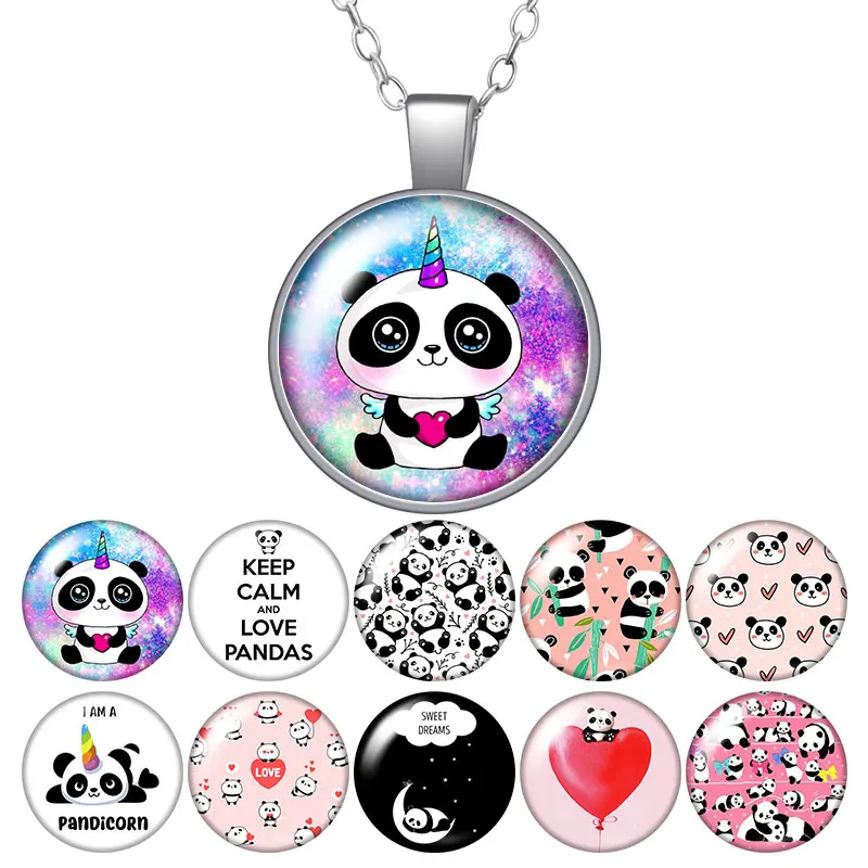 Lovely Cute Panda Love pandas Round Pendant Necklace 25mm Glass Cabochon Women Girl Jewelry Party Birthday Gift 50cm
Lovely Cute Panda Love pandas Round Pendant Necklace 25mm Glass Cabochon Women Girl Jewelry Party Birthday Gift 50cm