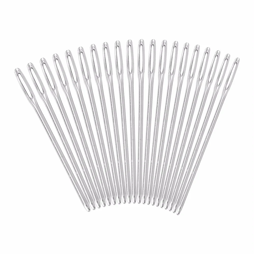 20pcs Hand Sewing Large Round Eye Knitter Needles for Sewing Embroidery Cross Stitch Sewing DIY Home Crafts Tool Stainless Steel
20pcs Hand Sewing Large Round Eye Knitter Needles for Sewing Embroidery Cross Stitch Sewing DIY Home Crafts Tool Stainless Steel