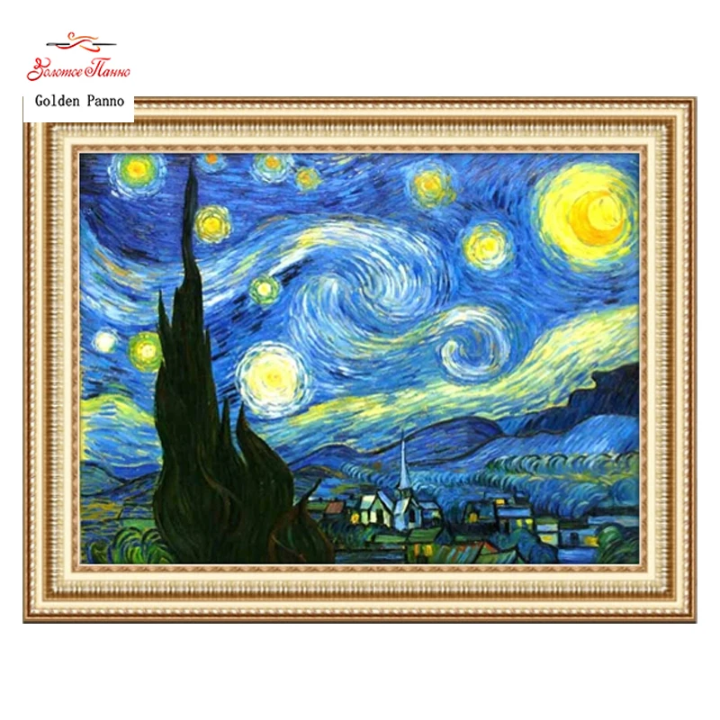 Needlework,stitch,DIY DMC Cross Stitch printed Sets For Embroidery kits Van Gogh Star sky Counted Cross-StitchingWall Home Decro
Needlework,stitch,DIY DMC Cross Stitch printed Sets For Embroidery kits Van Gogh Star sky Counted Cross-StitchingWall Home Decro