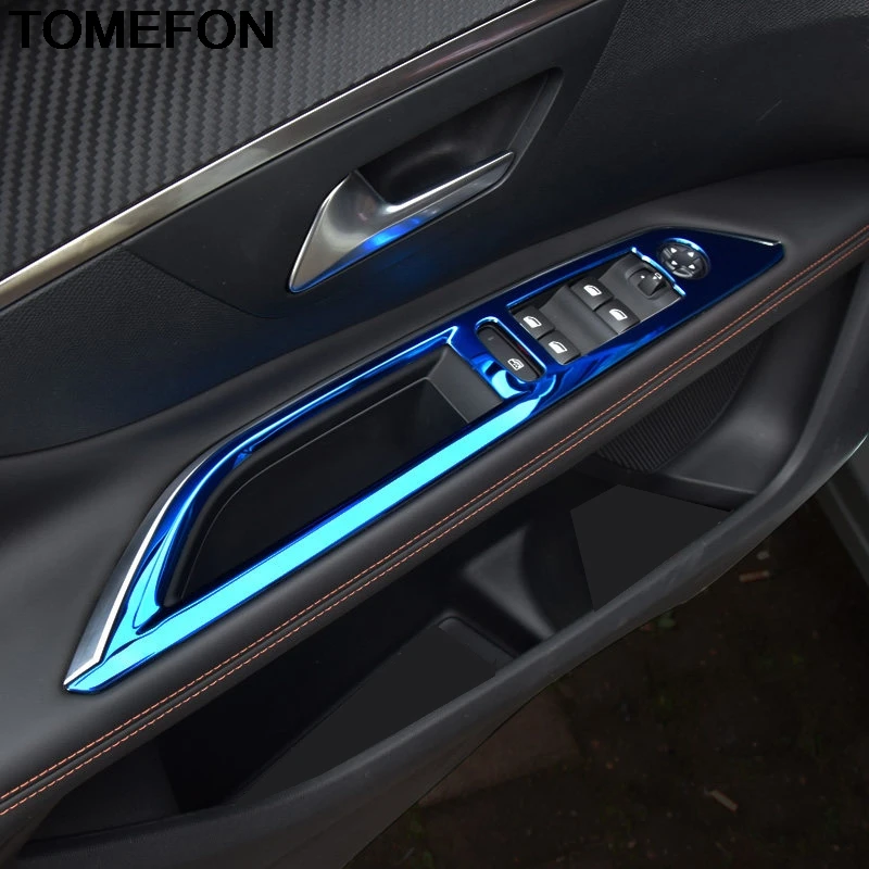 TOMEFON For Peugeot 3008 GT 2017 2018 LHD Door Window Glass Panel Armrest Lift Switch Button Cover Trim Interior Accessories SS
TOMEFON For Peugeot 3008 GT 2017 2018 LHD Door Window Glass Panel Armrest Lift Switch Button Cover Trim Interior Accessories SS