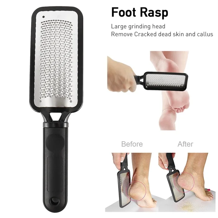 1pc Foot File Heel Grater For The Feet Pedicure Rasp Remover metal Scrub Manicure Nail Tools Pedicure Grinding Double-Side
1pc Foot File Heel Grater For The Feet Pedicure Rasp Remover metal Scrub Manicure Nail Tools Pedicure Grinding Double-Side