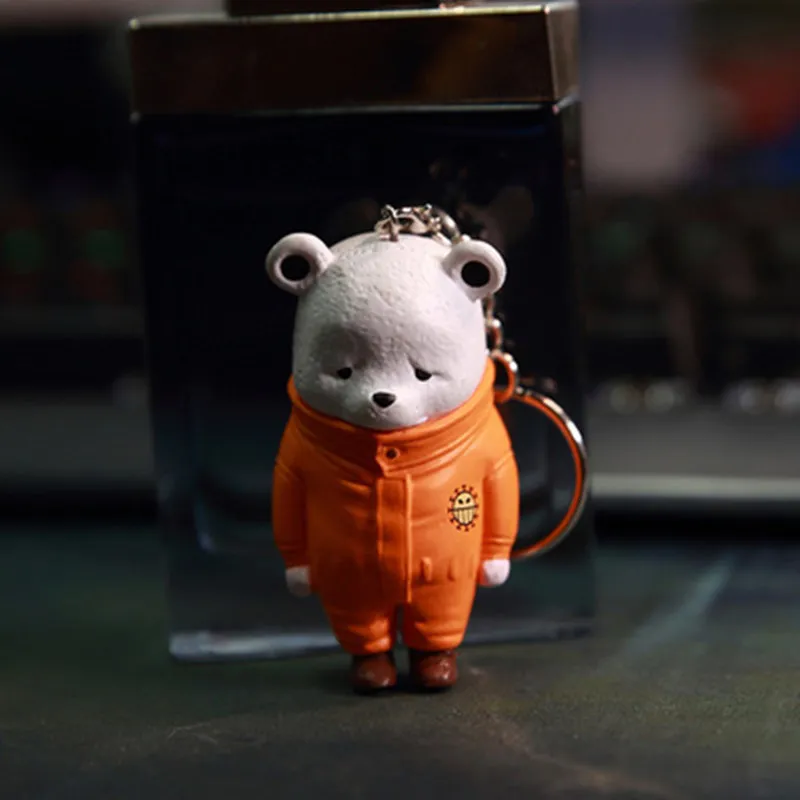 ONE PIECE Heart Pirates Bepo Apologize bear Keychain Car decoration PVC Action Figure Collectible Model Toys Boxed 5cm N715
ONE PIECE Heart Pirates Bepo Apologize bear Keychain Car decoration PVC Action Figure Collectible Model Toys Boxed 5cm N715