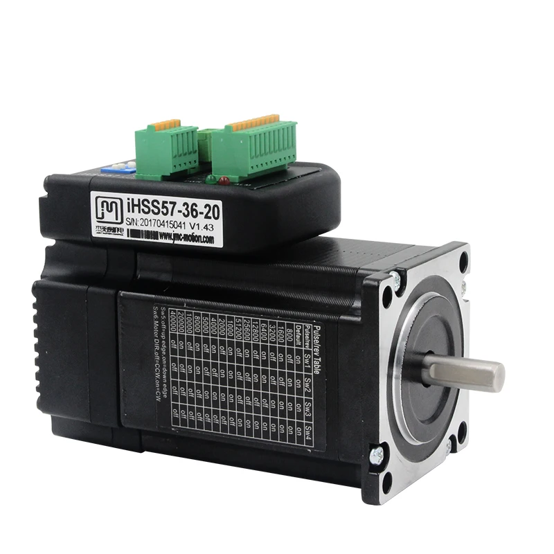 Integrated 57 closed loop stepper servo motor driver 2Nm high torque hybrid servo with encoder DC36V Y
Integrated 57 closed loop stepper servo motor driver 2Nm high torque hybrid servo with encoder DC36V Y