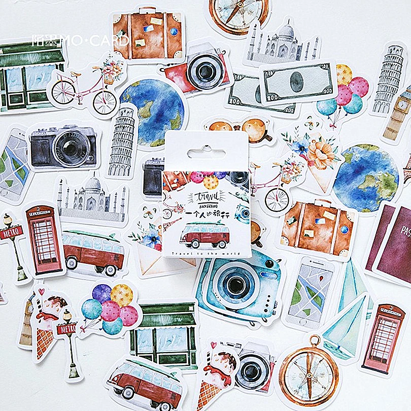 Hot Sale 45pcs/box Trave Alone Washi Tape Decorate Japanese Stationery Scrapbooking Supplies Stickers Office Adhesive Tape
Hot Sale 45pcs/box Trave Alone Washi Tape Decorate Japanese Stationery Scrapbooking Supplies Stickers Office Adhesive Tape