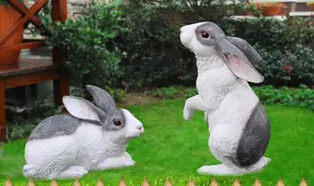 Garden Ornament simulation animal White rabbits sculpture the outdoors Gardening crafts Furnishings statue home decoration
Garden Ornament simulation animal White rabbits sculpture the outdoors Gardening crafts Furnishings statue home decoration