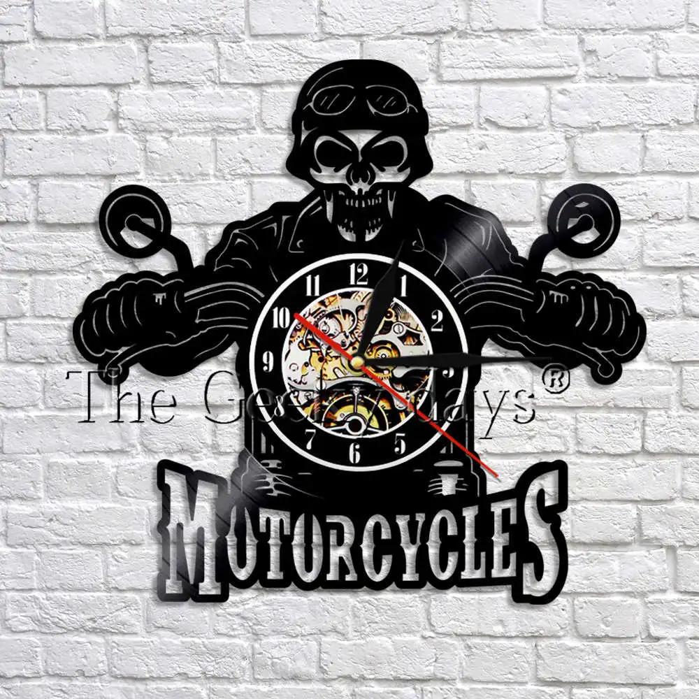 Motorcycles Biker Skull Vinyl Record Art 3D Wall Clock Skeleton Motor 3D Wall Watches Home Decor Cool Gift For Him Her
Motorcycles Biker Skull Vinyl Record Art 3D Wall Clock Skeleton Motor 3D Wall Watches Home Decor Cool Gift For Him Her