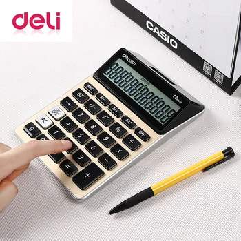 Deli 1pcs large screen Calculator Portable Multifunctional Calculator for Mathematics Teaching Student Calculator Office School
Deli 1pcs large screen Calculator Portable Multifunctional Calculator for Mathematics Teaching Student Calculator Office School