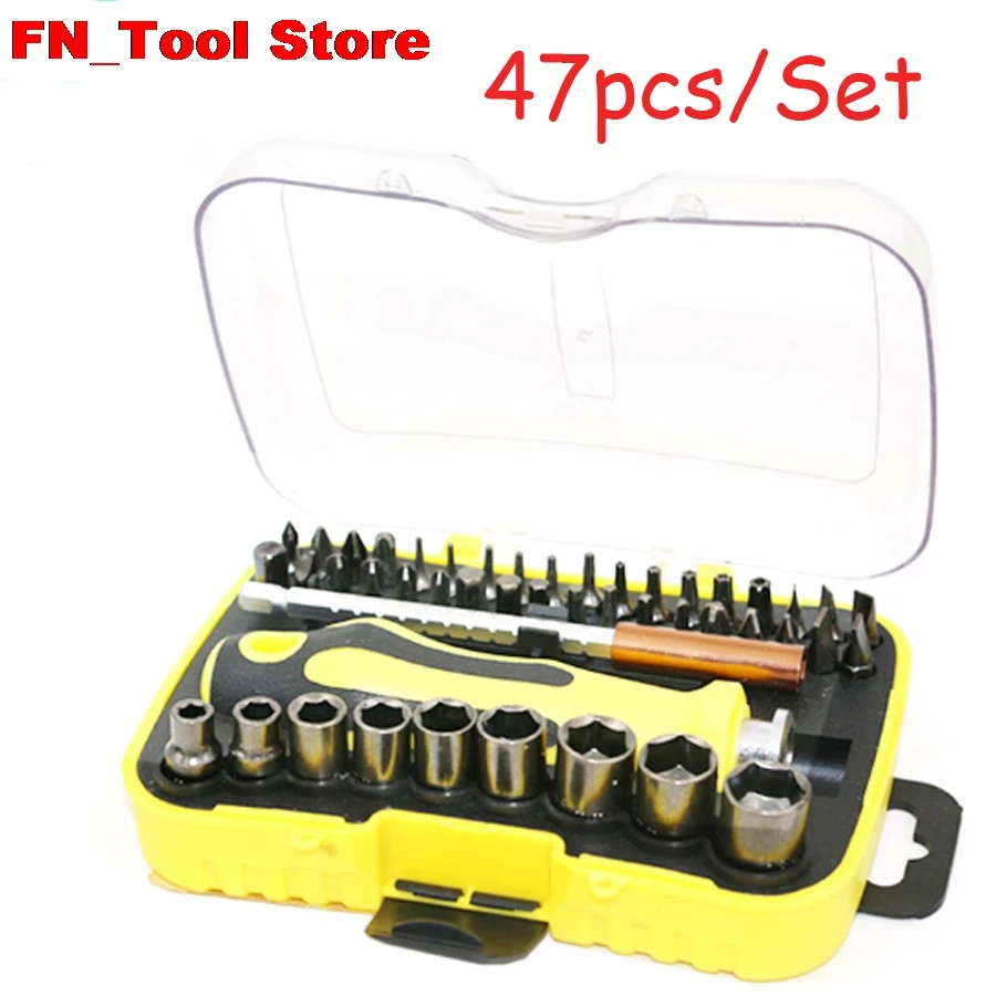 47Pcs./Set. Screwdriver suit combination tool Multi-function screwdriver Batch head sleeve Mobile phone repair tools
47Pcs./Set. Screwdriver suit combination tool Multi-function screwdriver Batch head sleeve Mobile phone repair tools