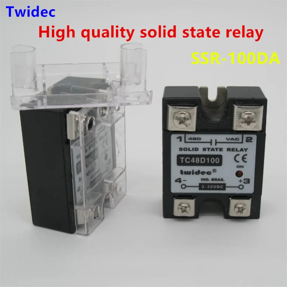 High-quality Single Phase Solid State Relay SSR-100DA Module 3-32VDC To 24-480VAC SSR-100DA SSR 100A Plastic Cover Case Factory
High-quality Single Phase Solid State Relay SSR-100DA Module 3-32VDC To 24-480VAC SSR-100DA SSR 100A Plastic Cover Case Factory