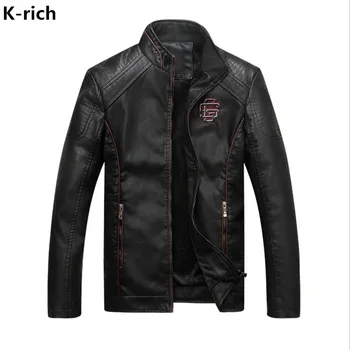 Plus Fleece Men's Leather Jacket Motorcycle Leather Jacket Male Fashion Casual Stand Collar Solid Slim Mens Leather Jacket M-2XL
Plus Fleece Men's Leather Jacket Motorcycle Leather Jacket Male Fashion Casual Stand Collar Solid Slim Mens Leather Jacket M-2XL