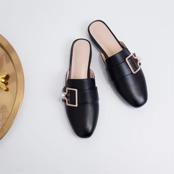 Spring summer women's mules fashion design non-slip high quality real cow leather beautiful decorative slippers women
Spring summer women's mules fashion design non-slip high quality real cow leather beautiful decorative slippers women