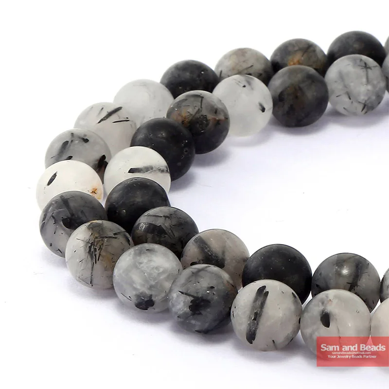 Natural Stone Dull Polish Matte Black Rutilated Quartz Loose Beads 16" Strand 6 8 10 12 MM Pick Size For Jewelry Making BRQB20
Natural Stone Dull Polish Matte Black Rutilated Quartz Loose Beads 16" Strand 6 8 10 12 MM Pick Size For Jewelry Making BRQB20