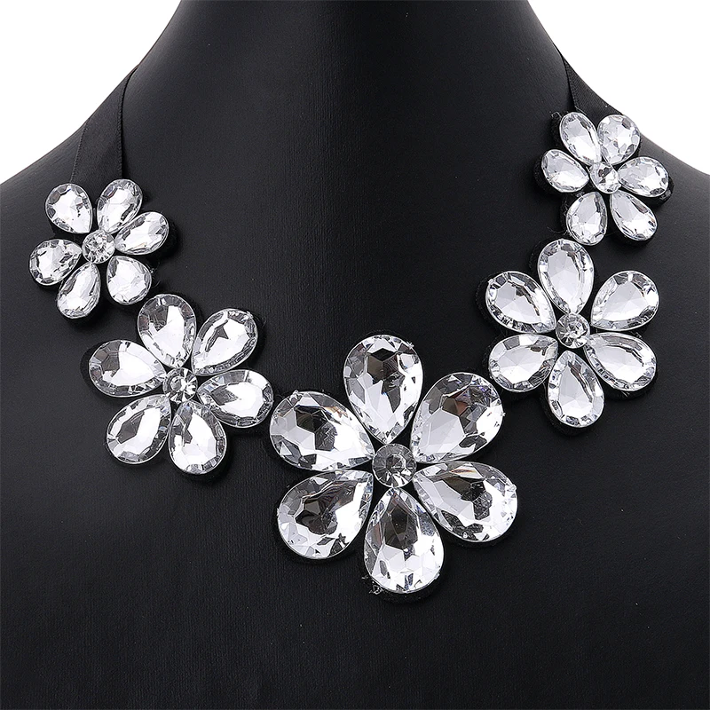 Star Jewelry Summer Fashion Elegant Gem Flower Choker Necklace Acrylic Collar Necklace For Women Wholesale Jewelry
Star Jewelry Summer Fashion Elegant Gem Flower Choker Necklace Acrylic Collar Necklace For Women Wholesale Jewelry