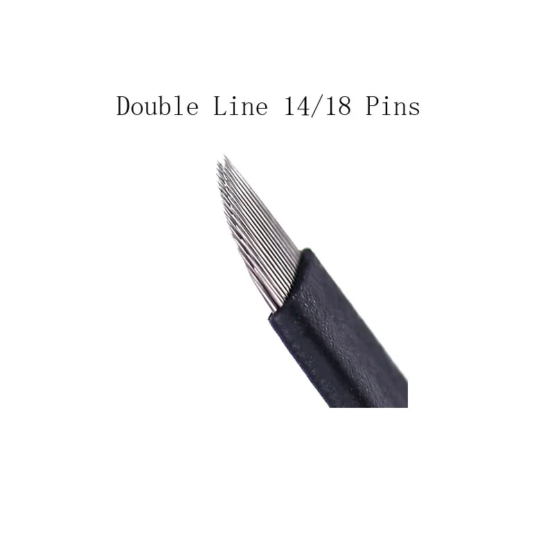 30 Pcs Dougle Line 14 Pins Black Bevel Microblading Blade Permanent Makeup Manual Eyebrow Tattoo Needle
30 Pcs Dougle Line 14 Pins Black Bevel Microblading Blade Permanent Makeup Manual Eyebrow Tattoo Needle
