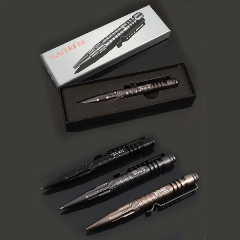 1pcs Portable Tactical Self Defense Aircraft Aluminum Glass Break LAIX B5 Self-defense Pen EDC Survival Tool with Retail Box
1pcs Portable Tactical Self Defense Aircraft Aluminum Glass Break LAIX B5 Self-defense Pen EDC Survival Tool with Retail Box