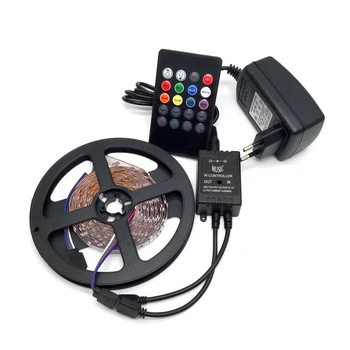 LED Strip Light 3528 RGB 5M 300 LED Flexible Strip Light Set + 20Keys Music IR Controller + 12V 2A Power Adapter
LED Strip Light 3528 RGB 5M 300 LED Flexible Strip Light Set + 20Keys Music IR Controller + 12V 2A Power Adapter
