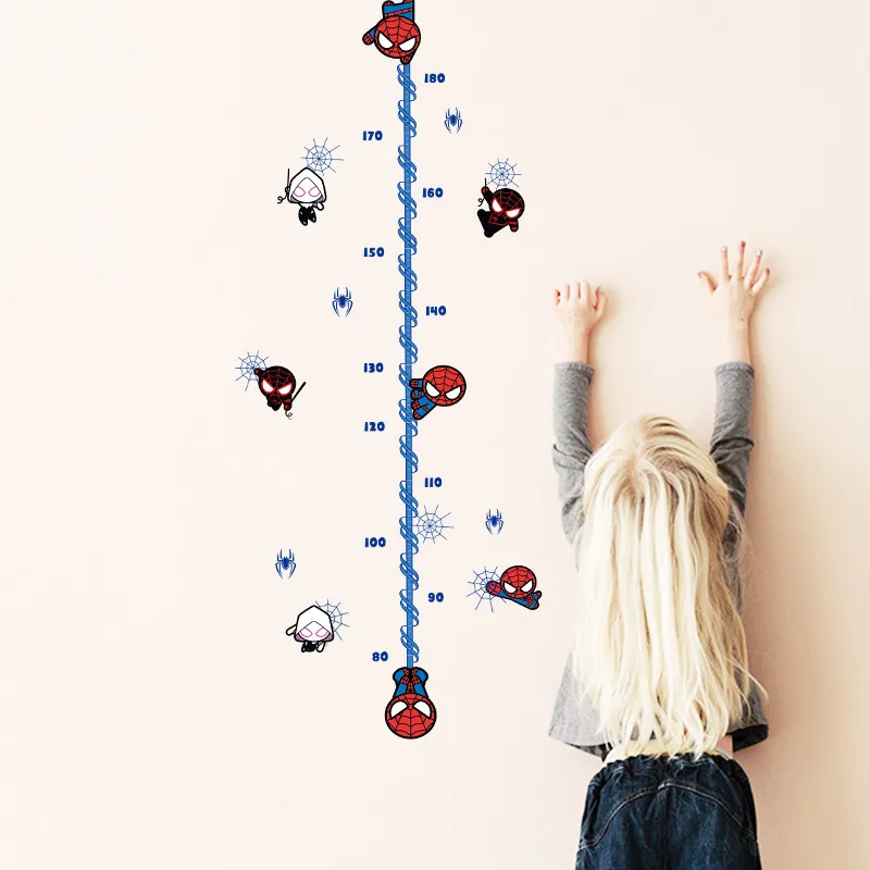 Cartoon hero spiderman height measure wall sticker for kids rooms children's Diy Growth Chart wall decals boy's room decor mural
Cartoon hero spiderman height measure wall sticker for kids rooms children's Diy Growth Chart wall decals boy's room decor mural