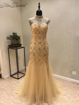 Vestidos de festa New Sexy Prom Dresses 2020 High Neck Sleeveless Floor Length Beading Tulle Mermaid Backless Evening Dress
Vestidos de festa New Sexy Prom Dresses 2020 High Neck Sleeveless Floor Length Beading Tulle Mermaid Backless Evening Dress