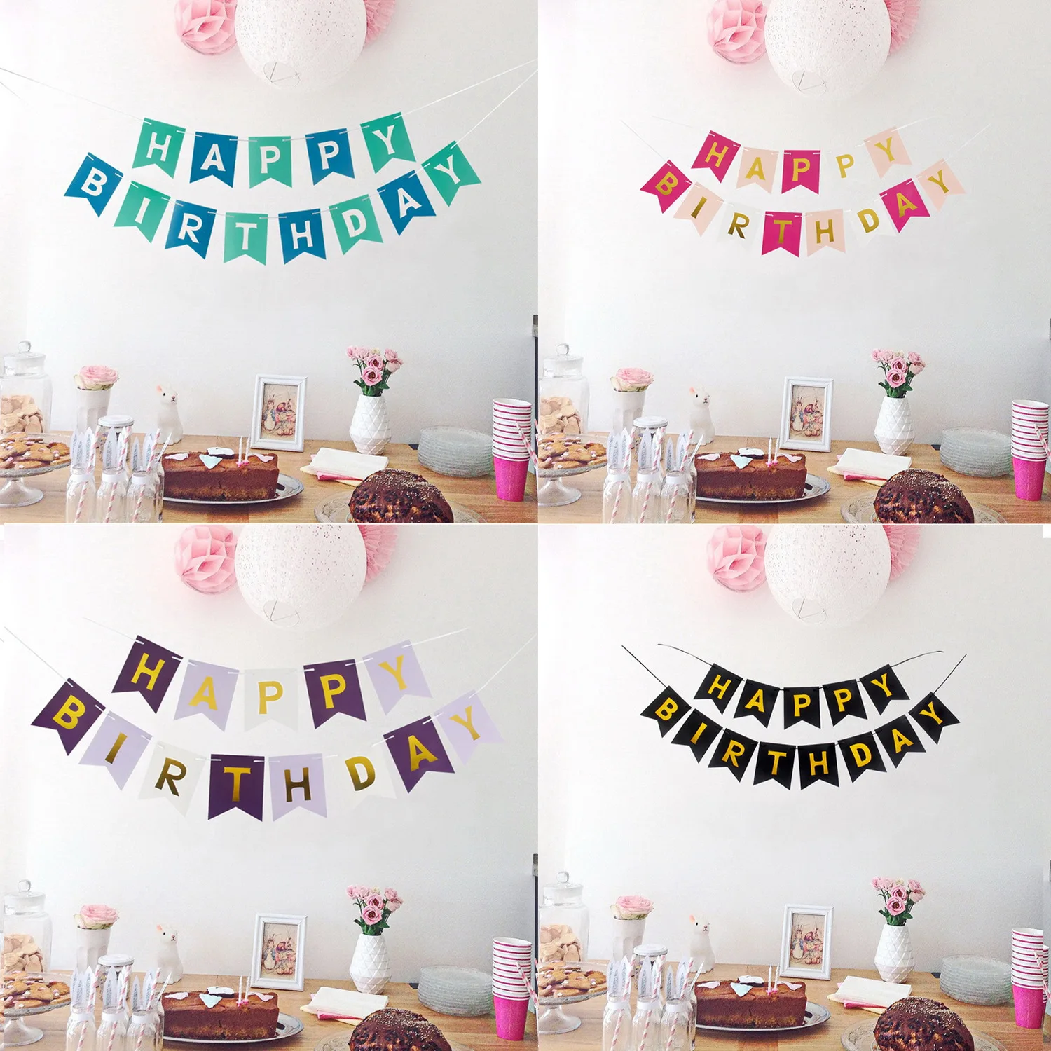 13flags DIY happybirthday swallow tail bronze letter banner party decoration fish tail colored flag Photo Background Event Venue
13flags DIY happybirthday swallow tail bronze letter banner party decoration fish tail colored flag Photo Background Event Venue
