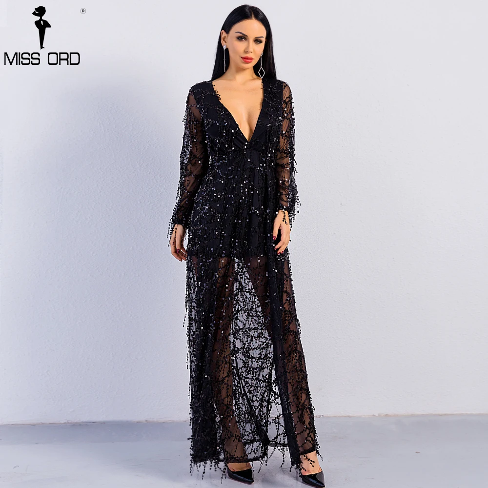 Free Shipping 2020 Sexy ankle-length long sleeve deep V two split sequin maxi dress FT2901
Free Shipping 2020 Sexy ankle-length long sleeve deep V two split sequin maxi dress FT2901