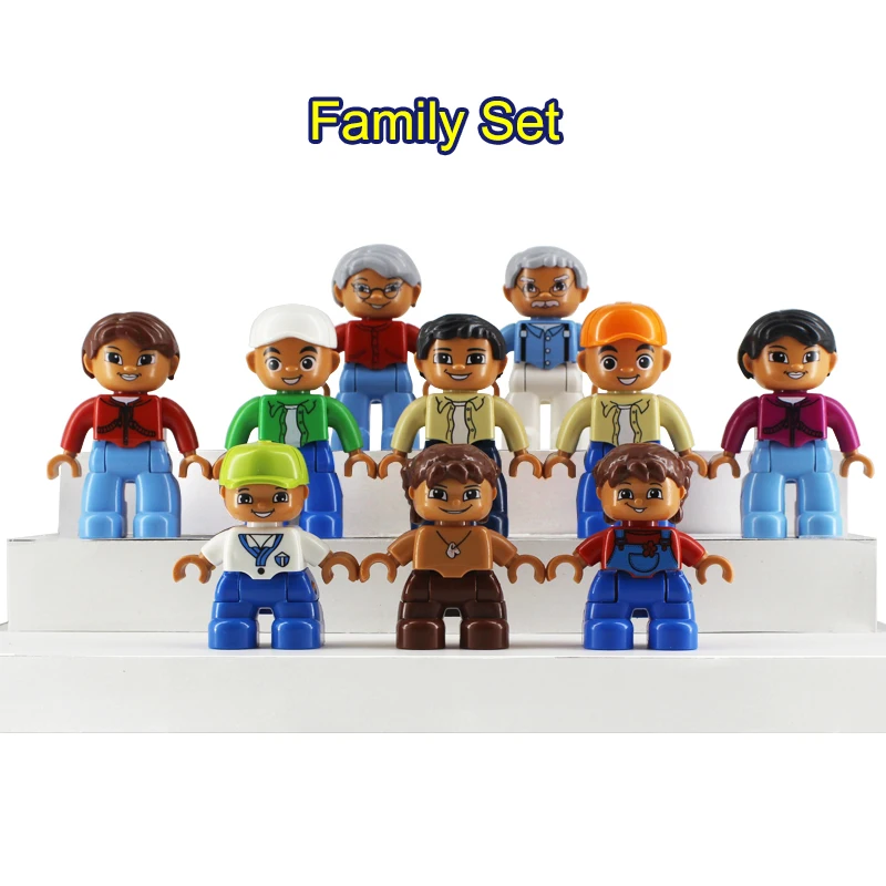 Big Size Building Blocks Character Family Set Figures Compatible With Duplo Bricks Education Toys For Children.
Big Size Building Blocks Character Family Set Figures Compatible With Duplo Bricks Education Toys For Children.
