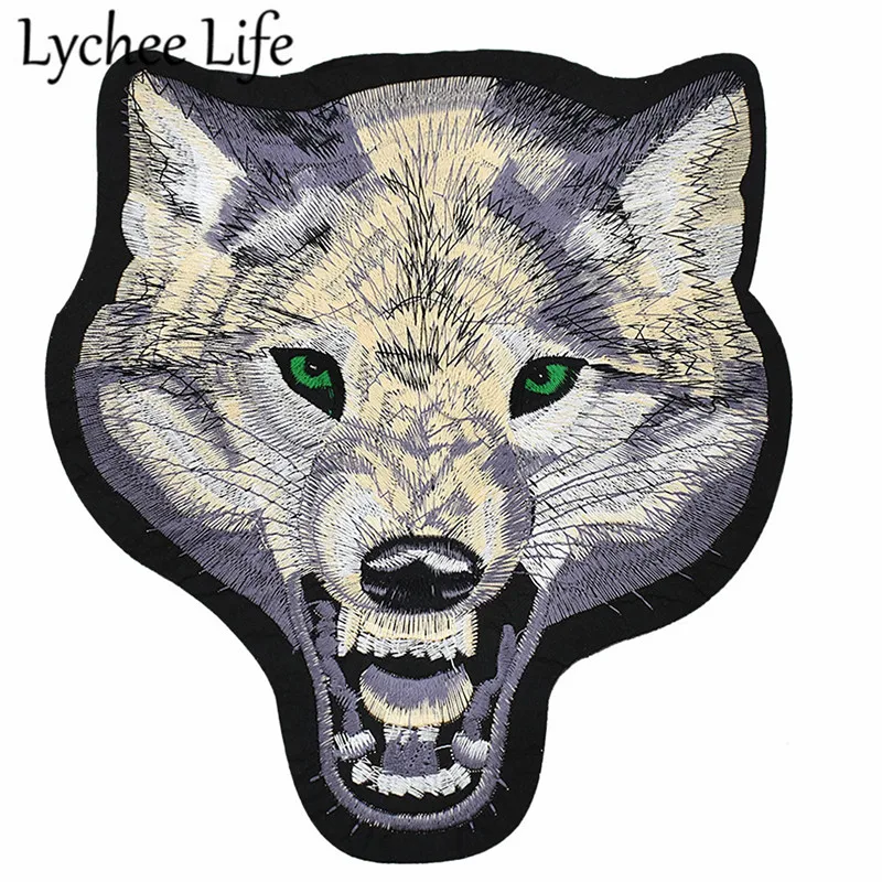 Lychee Wolf Embroidery Patch 25x22cm Large Head Shape Patches Decor DIY Handmade Sewing On Clothes Bags Decorative Supplies
Lychee Wolf Embroidery Patch 25x22cm Large Head Shape Patches Decor DIY Handmade Sewing On Clothes Bags Decorative Supplies