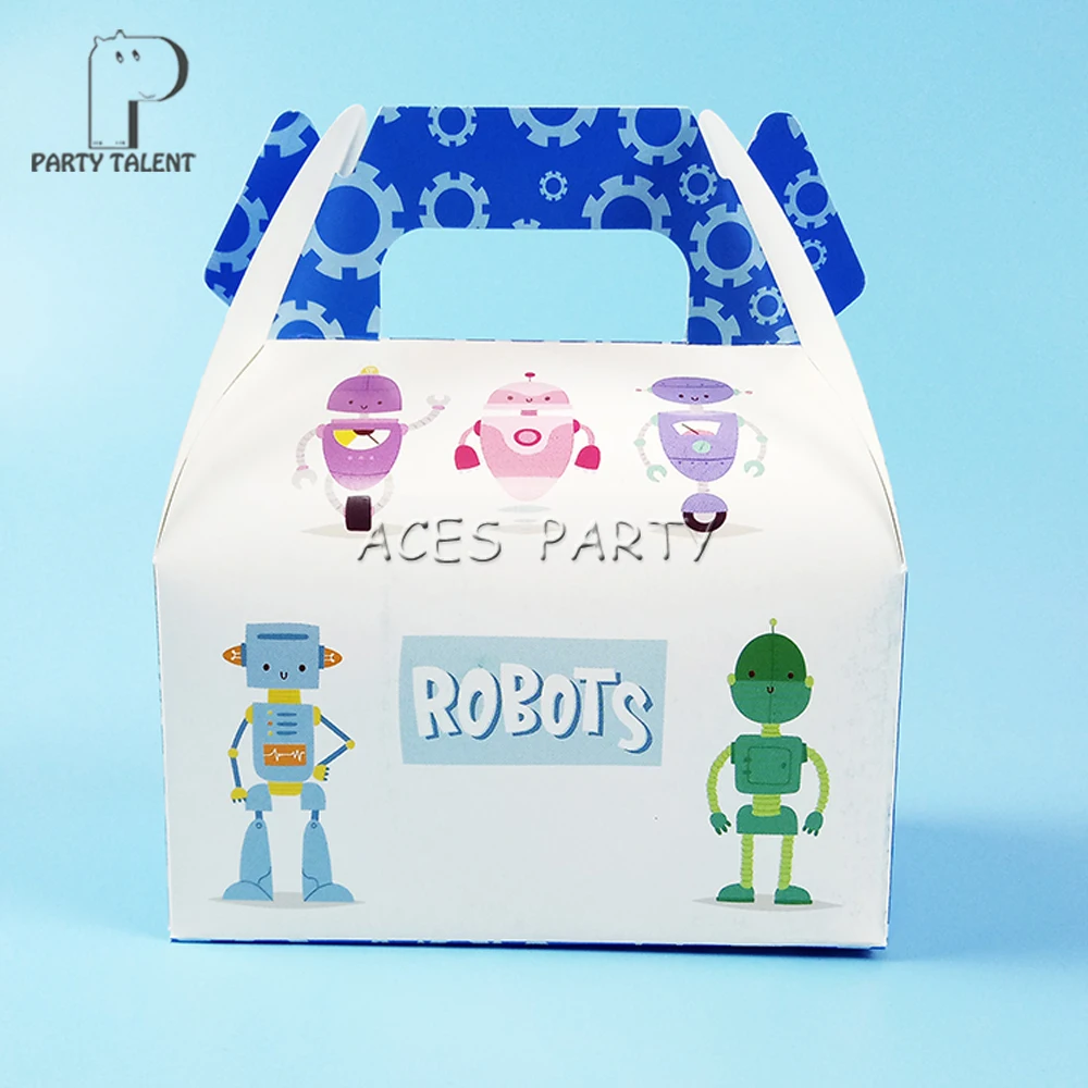 8pcs/lot Candy Box Cake Box for Kids Robot Scientific Interest Theme Party Baby Shower Party Decoration Party Favor Supplies
8pcs/lot Candy Box Cake Box for Kids Robot Scientific Interest Theme Party Baby Shower Party Decoration Party Favor Supplies