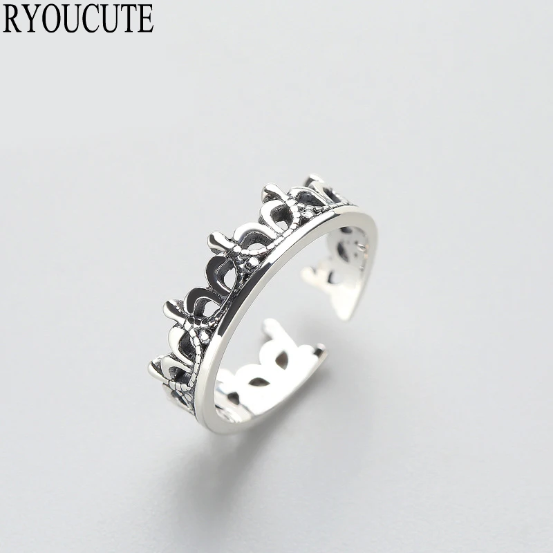 New Arrivals 925 Sterling Silver Crown Rings for Women Adjustable Size Finger Rings Fashion Wedding Anillos Mujer
New Arrivals 925 Sterling Silver Crown Rings for Women Adjustable Size Finger Rings Fashion Wedding Anillos Mujer