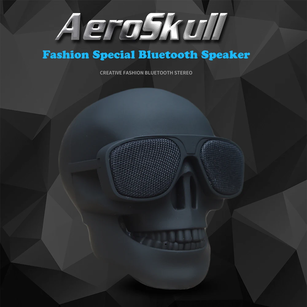 

NEW AeroSkull Wireless Bluetooth Speaker Skull Speaker Deep Bass Mobile Subwoofer Multipurpose Portable Speaker Dropshipping