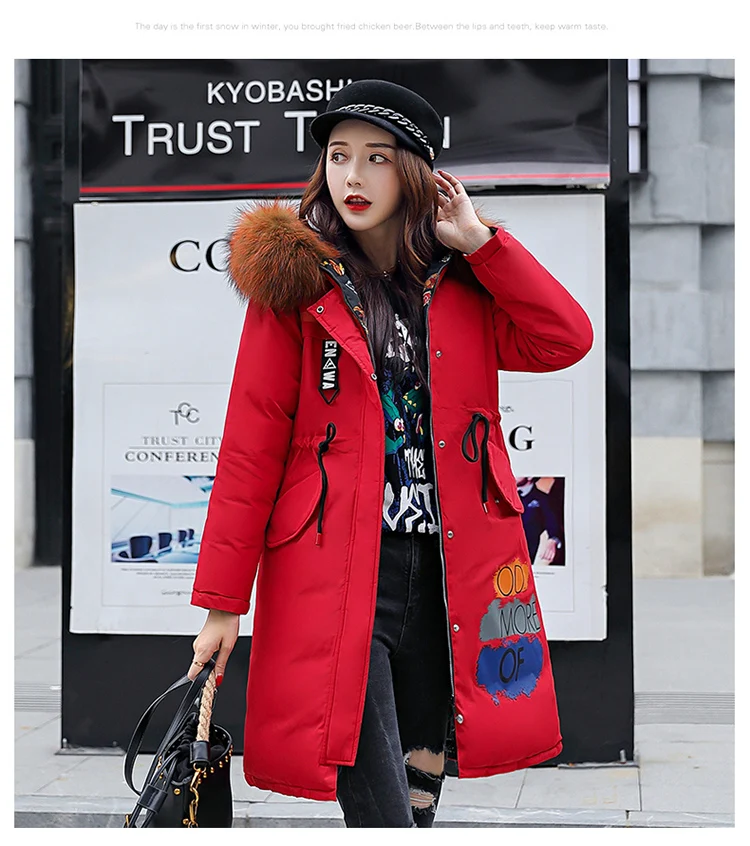 Long Winter Jackets And Coats Woman Warm Women Parka 2018 Winter Linen Cotton Coat Women Both Sides Wear Coats LZ976 (12)