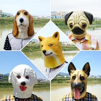 New Quality Cosplay Doggy Animal Dog Masks Latex Mask For Halloween Costume Party
New Quality Cosplay Doggy Animal Dog Masks Latex Mask For Halloween Costume Party