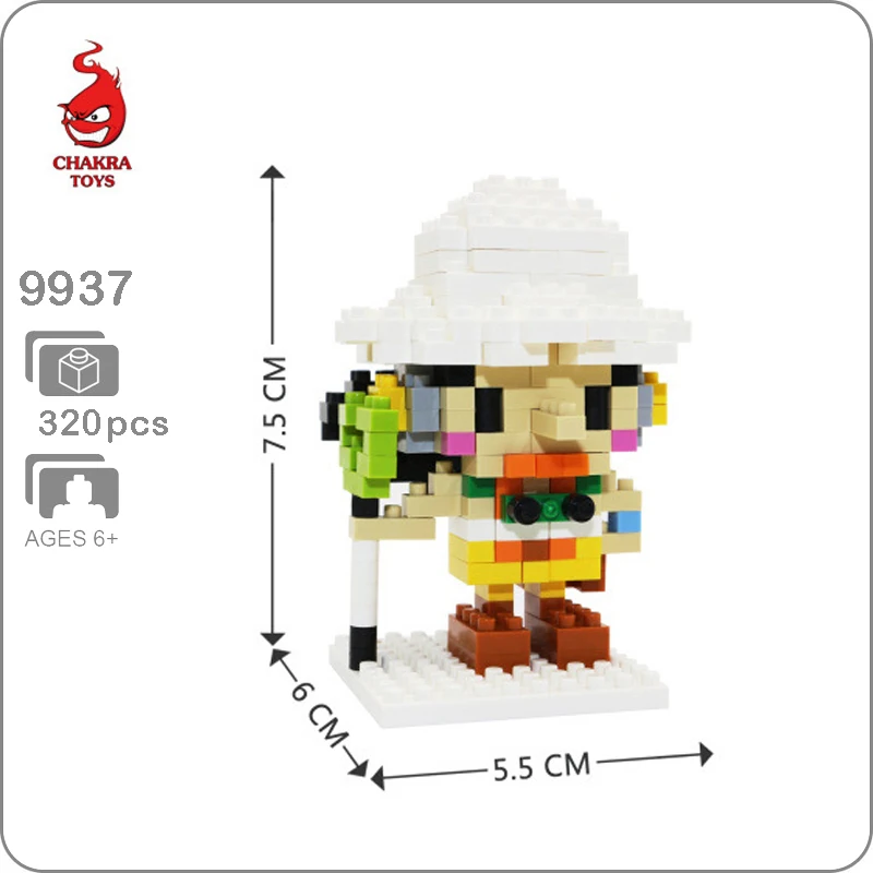 CHAKRA 9937 Anime One Piece Usopp Figure Pirate 3D Model DIY Small Blocks Bricks Diamond Mini Building Toy for Children no Box
CHAKRA 9937 Anime One Piece Usopp Figure Pirate 3D Model DIY Small Blocks Bricks Diamond Mini Building Toy for Children no Box