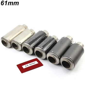 Universal ID: 61mm Carbon Fiber AR Motorcycle Exhaust Scooter Muffler Short Pipe for Honda Kawasaki Yamaha R1 R3 R6 Motorbike
Universal ID: 61mm Carbon Fiber AR Motorcycle Exhaust Scooter Muffler Short Pipe for Honda Kawasaki Yamaha R1 R3 R6 Motorbike